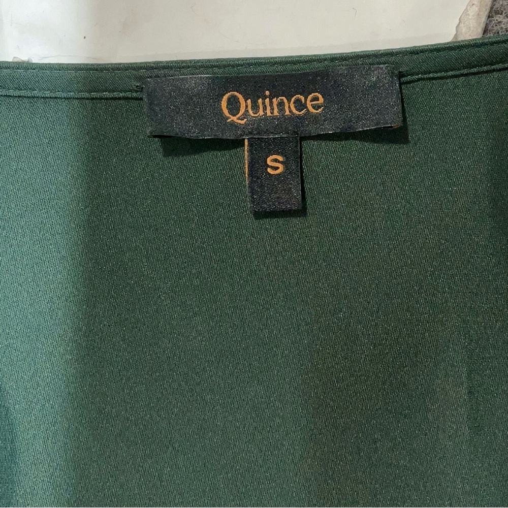 Quince Washable Silk Puff Sleeve Dress Small - Picture 9 of 10